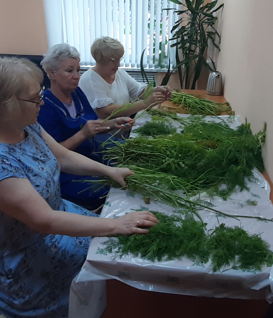 Приготовление зелени