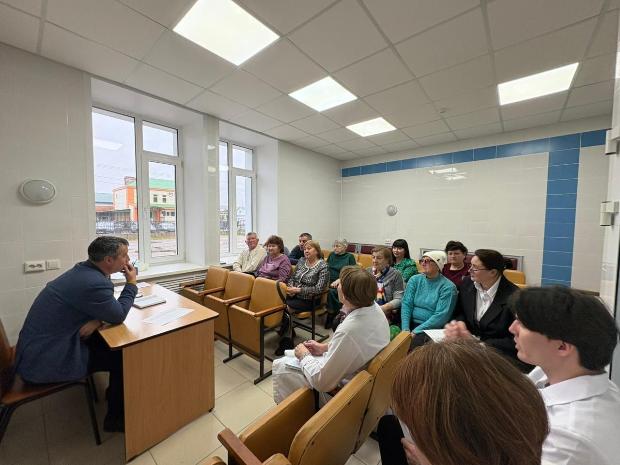 Состоялась встреча с главным врачом ГАУЗ Алексеевская ЦРБ