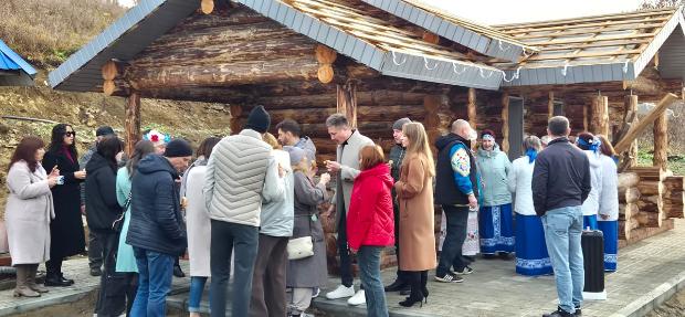 Открытие реконструированного родника в селе Тихоново