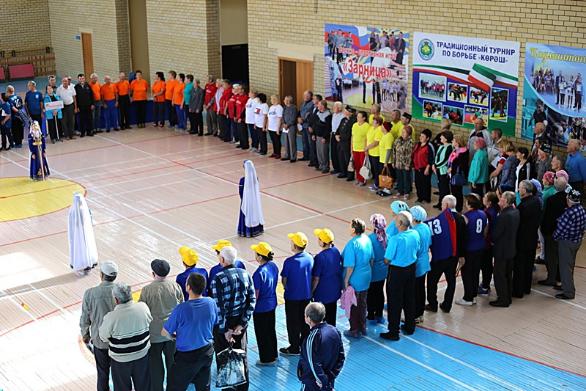 В спортивном зале пос.Сосновый Бор прошла Спартакиада среди пожилых людей