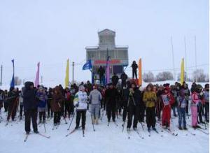 Участие в «Лыжне России-2011»