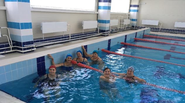 Соревнования по плаванию среди пенсионеров