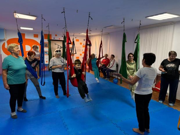 Члены союза пенсионеров побывали на спортивно-развлекательной программе